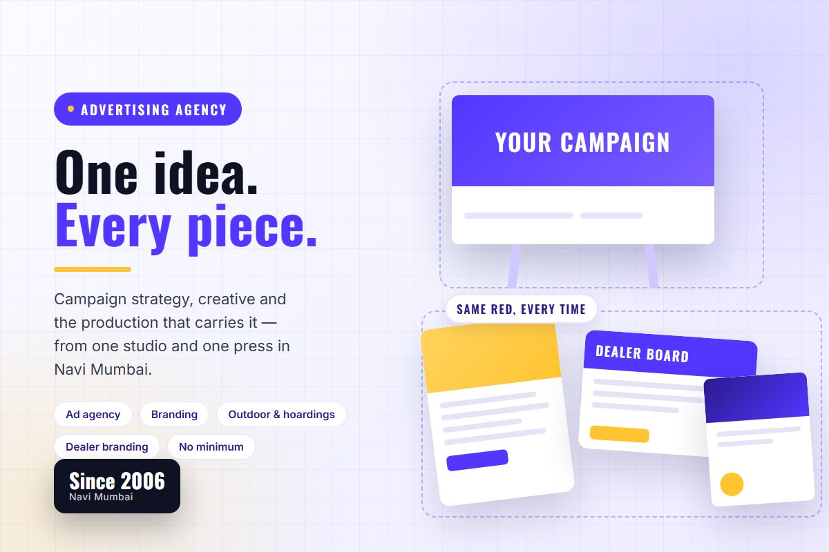 Advertising agency services in Navi Mumbai - campaigns, creative and branding